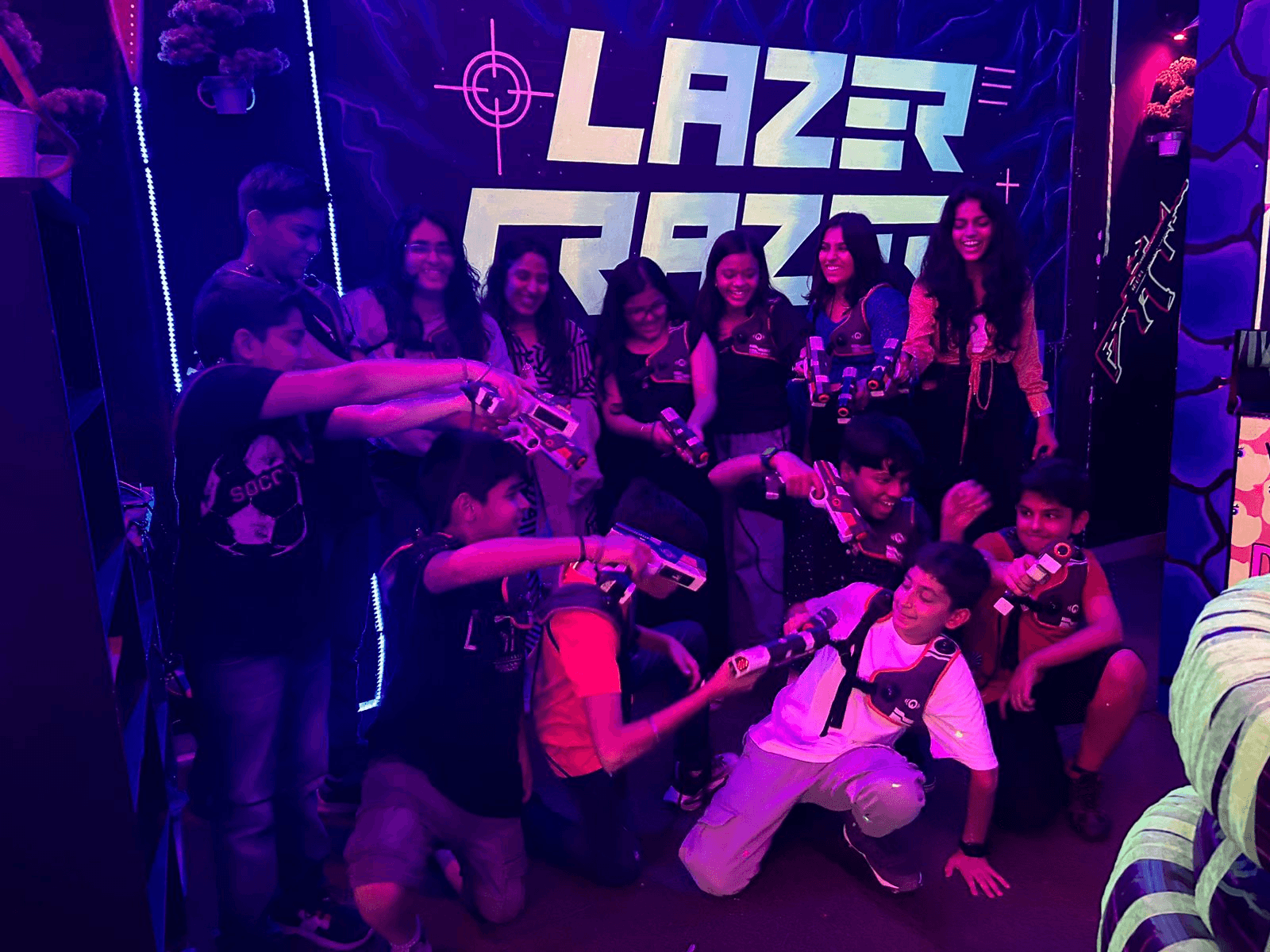 People having fun at Lazer Crazer Tag Arena